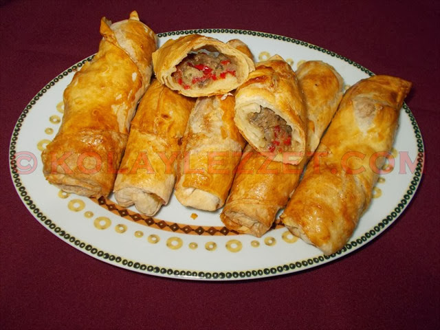 KÖZLENMİŞ PATLICANLI🍆 VE BİBERLİ🌶️ RULO BÖREK